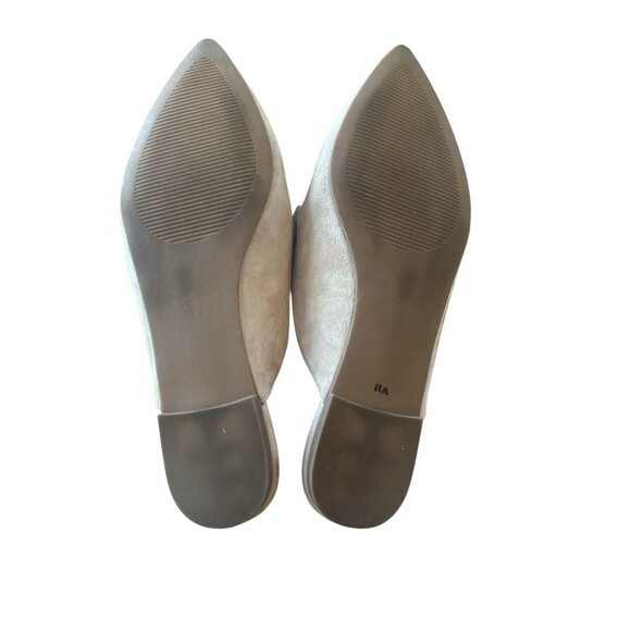 Steve Madden Fleur Chain Mule Loafers Womens 8.5M Beige Pointed Toe Leather Chic - Picture 5 of 5